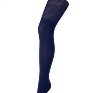 NWOT! Net garter solid tights